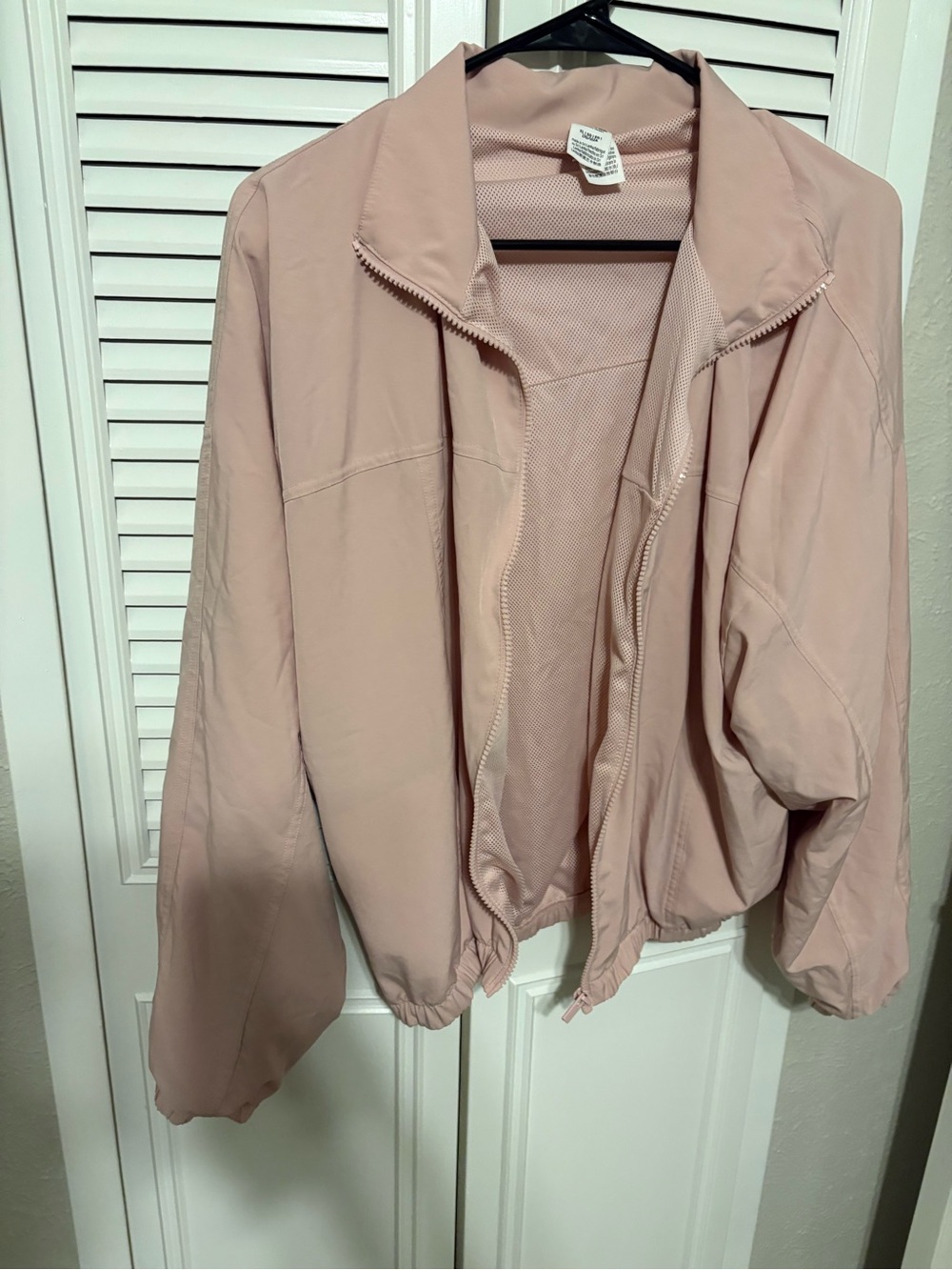PINK Victoria's Secret Dusty Pink Zip-Up Bomber Jacket
